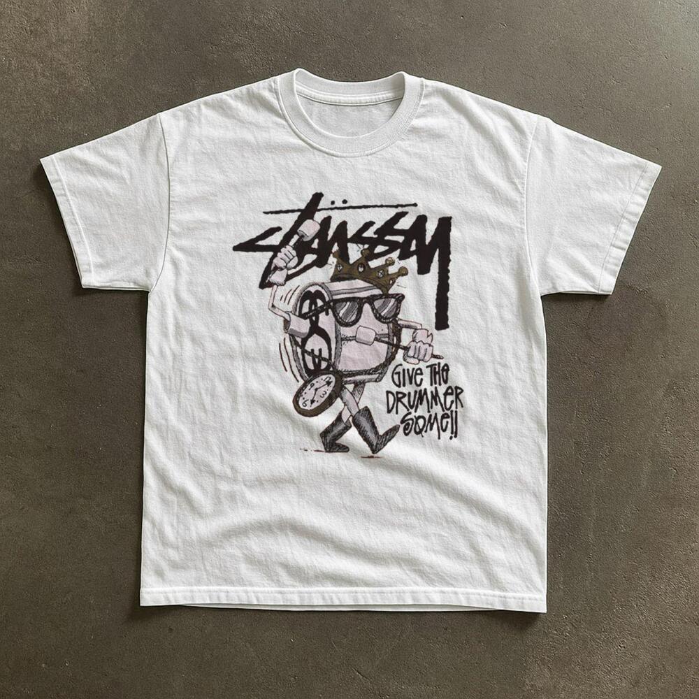 Gildan Stussy Give The Drummer Some  T-Shirt